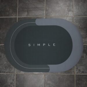 SoftStep - Skridsikker Bademåtte - Grå / 60x90 cm