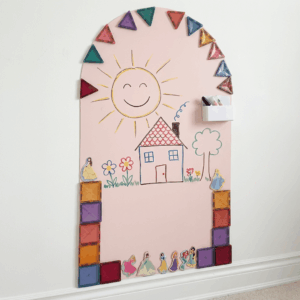 KidsBoard - Kreativ Magnettavle til børn - Pastel Pink