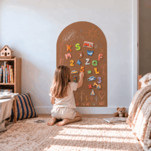 KidsBoard - Kreativ Magnettavle til børn - Karamelbrun
